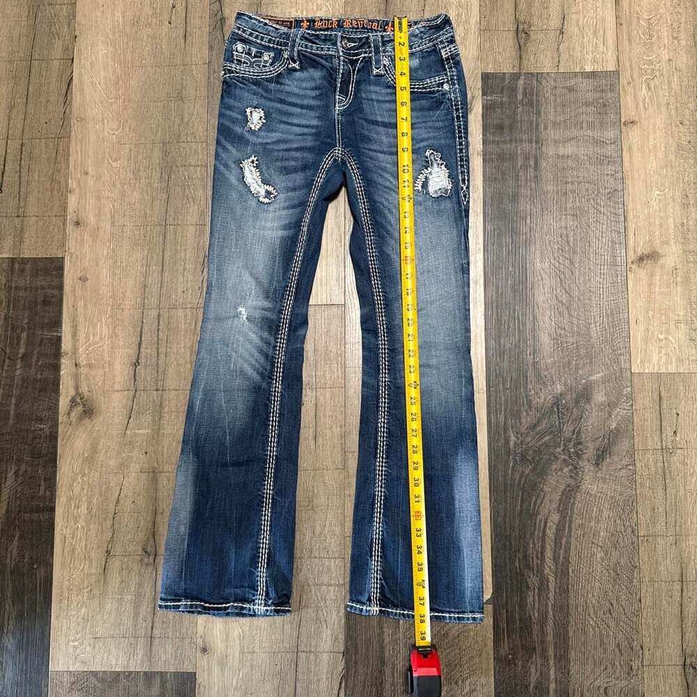 Rock Revival Vivian Easy Boot Mid-Rise Rhinestone Jeans Size 26 - Picture 5 of 6